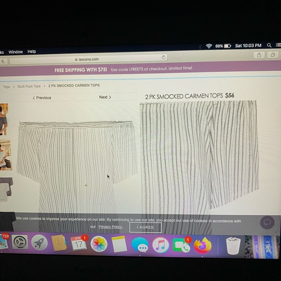 Size medium off shoulder top - Picture 5 of 5